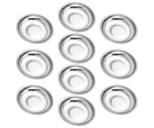 MUELODSIC 10piezas Bandeja de Acero Inoxidable para Efectos Especiales Placa de Montaje de Pellets de Humo para Eventos y Filmación