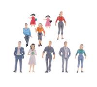 MUELODSIC 12 Figuras de Personas a Escala 1/25 de Plástico ABS Pintadas Multicolor Accesorios para Maquetas de Trenes y Proyectos Escolares Figuras Creativas Duraderas para Decoración y