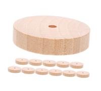 MUELODSIC 12 piezas Ruedas de Madera para Manualidades Repuestos para Miniaturas de Coches y Modelos de Barcos Accesorios Educativos para Construcción DIY Grosor