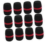 MUELODSIC 12piezas Funda De Esponja Para Micrófono De Mano Antiviento Para Karaoke Entrevistas y Presentaciones Filtro De Esponja Reducción De Ruido