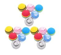 MUELODSIC 18 Piezas Bolas para Perros Resistentes Silenciosas Juguetes Interactivos de Masticación para Cachorros Pequeños Bolas EVA Sólidas para Mordida y Entretenimiento Interior