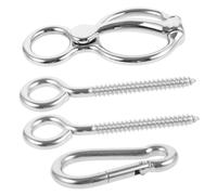 MUELODSIC 1juego De Anilla para Caballos Anilla De Acero Inoxidable Equipamiento Práctico para Atar Caballos Accesorios De Seguridad para Actividades Ecuestres