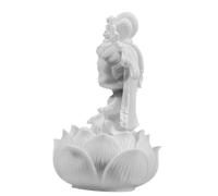 MUELODSIC 1juego Estatua De Buda De Resina Blanca Escultura Vintage para Decoración De Oficina Jardín y Hogar Adorno Interior y Exterior Detalles Intrincados y Diseño Único