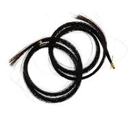 MUELODSIC 2 Paquetes de Cerdas de Caballo para Viola, Pelo de Reemplazo Duradero para Reparación de Instrumentos de Cuerda, Accesorio Portátil Negro para Mantenimiento de Viola