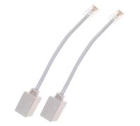 MUELODSIC 2 Piezas Adaptador Teléfono Ethernet Macho Convertidor Compacto PC PC para Conexión Estable Equipos Analógicos