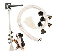 MUELODSIC 2 Piezas Campanas para Puerta de Perro Ajustables de Algodón Trenzado Unidades Entrenamiento para Perros Pequeños Timbre Colgante para Pomo Accesorio para Adiestramiento Casa