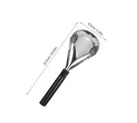 MUELODSIC 2 Piezas Cuchara Inoxidable para Calabaza Removedor Manual de Pulpa y Semillas Herramienta para Cocina Diseño Festivo de Acción de Gracias Negro