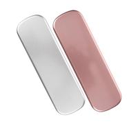 MUELODSIC 2 Piezas Estuche Metálico para Lápices con Tapa Resistente Plata y Organizador Duradero para Bolígrafos y Pequeños Accesorios Escolares