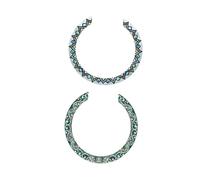 MUELODSIC 2 piezas Pegatinas Incrustadas para Roseta de Guitarra Acústica Adhesivos Decorativos para Orificio de Sonido con Diseño Thai y Nácar Real Accesorios Livianos y Duraderos para