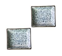 MUELODSIC 2 piezas Platos de Salsa de Cerámica Pequeños para Cocina y Restaurante para Servir Condimentos Salsas y Dips Diseño Práctico y Versátil para Uso Doméstico