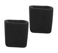 MUELODSIC 2 Piezas Protectores Antiviento de Espuma Cuadrada para Micrófono, Funda de Esponja de 10 Mm de Grosor para Micrófonos Dinámicos Condensador, Filtro Antipop para Grabación y