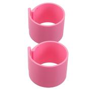 MUELODSIC 2 Piezas Soporte para Rollo de Tela Pequeño Rosa 2 Piezas, Clip de Almacenamiento para Lienzo de Pintura Gemas, Abrazadera Portátil para Manualidades y Bordado, Organizador Estable