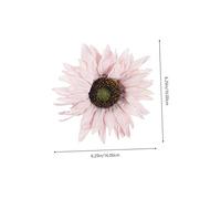 MUELODSIC 2 Piezas Unidades Clips Alzapaños Cortina Girasoles Decoración Hogar sin Taladro para Cortinas y Transparentes