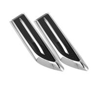 MUELODSIC 2 Piezas Unidades Pegatinas Decorativas para Rejilla de Ventilación Lateral de Coche Adhesivas y Resistentes la Intemperie Cubiertas de Flujo de Aire para Capó Mejora Estética