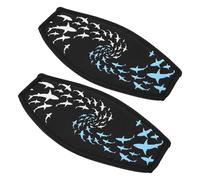 MUELODSIC 2 Unidades Correa de Buceo de Neopreno de Dos Capas, Funda Antienredos para Cabello Sensible, Accesorios para Deportes Acuáticos y Snorkel, Ajuste para Adultos