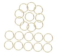 MUELODSIC 200 Piezas Anillos de Metálicos Dorados para Bricolaje Aros Resistentes para Llaves Coche y Oficina Accesorios Seguros para Manualidades