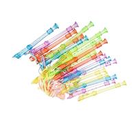 MUELODSIC 20piezas Clarinet Para Niño Niña Instrumento De Educación Temprana Flauta Dulce De Huecos De Transparente Para Principiantes y Clases De Música