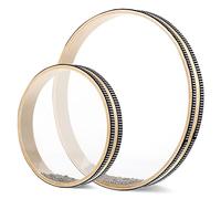 MUELODSIC 2piezas Instrumentos De Percusión Tambores Oceánicos Rellenos De Bolas De Acero Para Meditación y Actividades Sanadoras Niño Niña y Adultos