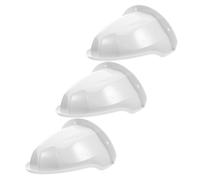 MUELODSIC 3 Fundas Protectoras para Cámara De Seguridad Exterior De Plástico Abs Color Blanco