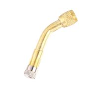 MUELODSIC 3 Piezas Adaptadores Extensión Válvula Curvados Duradero para Coche Moto Camión Remolque Accesorio Inflador Neumáticos