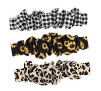 MUELODSIC 3 piezas Correa de Reloj Elástica Tipo Scrunchie sin Conector Varios estilos Pulsera Chic para Mujer y Hombre Diseño Cómodo Hebilla Estampado Resistente