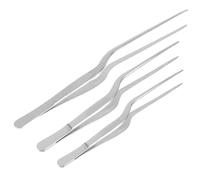 MUELODSIC 3 piezas Pinzas de Cocina de Acero Inoxidable para Emplatar Servir y Retirar Espinas Utensilios de Cocina para Hogar y Restaurante