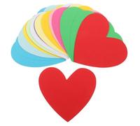 MUELODSIC 30 Piezas Recortes Forma de Corazón Decorativos Diy para Manualidades y Decoración de Tablones Aulas y Hogar Colores Aleatorios Color Aleatorio
