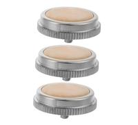 MUELODSIC 3piezas Botones De Piston Para Trompeta y Tuba Con Incrustaciones De Concha Repuestos Para Reparación De Instrumentos Musicales