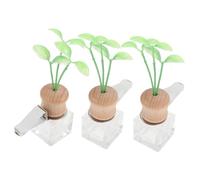 MUELODSIC 3piezas Frasco De Perfume Para Coche Botellas Vacías De Clip Difusor De Fragancias Para Coche Para El Interior Del Vehículo
