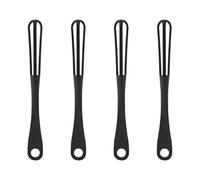 MUELODSIC 4 Batidores de Mano Pequeños para Huevos y Cocina, Batidor de Alambre de Plástico Pp Seguro y Duradero, Utensilios de Cocina Prácticos para Espumar Leche y Mezclar Reutilizable