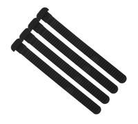 MUELODSIC 4 Correas Negras de PVC para Patines en Línea Hielo Hebillas Ajustables y Tornillos, Fácil Instalación y Ajuste Seguro para Patinaje