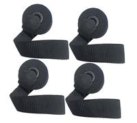 MUELODSIC 4 Piezas Anclaje para Puerta Resistente y Grueso para Bandas Elásticas de Entrenamiento Fitness Casa de Negras con Correa Duradera y Antideslizante para Gimnasio Doméstico