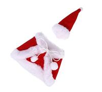 MUELODSIC 4 Piezas Conjunto de Fundas Navideñas de Peluche para Botellas de Vino Rojas Decoración Navideña para Botellas Embalaje de Obsequio