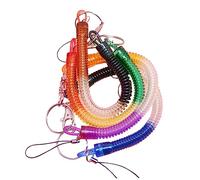 MUELODSIC 4 Piezas Llaveros Antirrobo Cuerda Retráctil de Clip de Seguridad y Color Aleatorio Cadena Flexible para Claves y Accesorios Color Aleatorio Color Aleatorio