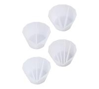 MUELODSIC 4 Vasos Mezcladores de Silicona Transparente para Resina Epoxi 2 3 4 y 5 Compartimentos Tazas Multiusos para Mezclar Pigmentos de Acuarela y Pintura Artística Kit para