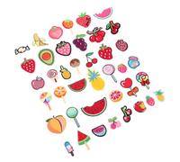 MUELODSIC 40 piezas Parches Bordados de Cereza para Ropa Decorativas y Reparadoras Apliques Frutales para Sudaderas Bolsos y DIY
