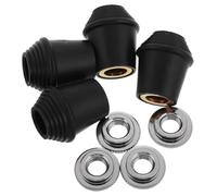 MUELODSIC 4piezas Soportes Para Patas De Bombo Base Resistente Accesorios De Batería Pies De Soporte Con Goma y Tuercas Antideslizantes