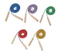 MUELODSIC 5 Piezas Cuerda de para Mango de Madera de Equipo de Ejercicio Entrenamiento y Actividades Físicas Colores Aleatorios Color Aleatorio
