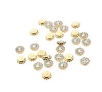 MUELODSIC 50piezas Embellecedores De Flores De Abs Para Manualidades Accesorios Para Diademas Adornos De Pegado