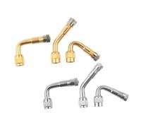 MUELODSIC 6 Piezas Extensiones de Válvula para Neumáticos Ángulos Resistentes y Compatibles con Bicicletas Motos Coches y Remolques Juego de Prolongadores para Facilitar Inflado y