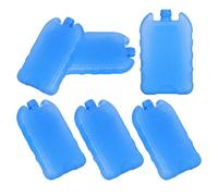 MUELODSIC 6 Piezas Paquete de Cajas de Hielo Reutilizables para Ventiladores de Aire Acondicionado Portátil Enfriadores de Aire para Exteriores Fiestas y Mochilas Pack Medio con Agua para