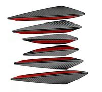 MUELODSIC 6 Piezas Protector Paragolpes Coche PVC Resistente Anticolisión Lateral Diseño para Lip Splitter Frente Vehículo Elegante Fácil Instalar