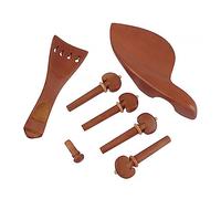 MUELODSIC 7 piezas Accesorios para Violín Reposamendón de Madera de Jujuba Natural de Afinación Cordal Alma y Botón Final Resistentes para Mejorar Durabilidad y Sujeción del Instrumento