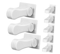 MUELODSIC 8 Cerraduras de Seguridad para Niños Adhesivo, Diseño Compacto en Abs para Manijas y Palancas de Puertas, Protección Segura Hogar
