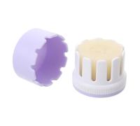 MUELODSIC Acondicionador de Hilos de Cera de Abejas Ajustable Gran Capacidad para Coser y Acolchar, Soporte Plástico Morado para Hilo Encerado de Bordar y Costura Manual