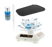 MUELODSIC Adorno De Aromaterapia Solar Diseño De Loto Rotativo Para Coche Difusor De Fragancias Ecológico y Decorativo Para Interior De Vehículos