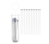 MUELODSIC Alfileres de Acero Inoxidable para Fijación de Especímenes 100 Unidades Tamaño 00 Kit de Suministros para Montaje y Conservación de Insectos Herramientas Precisas para