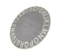 MUELODSIC Alfombra Redonda para Gatear de Algodón Abecedario para Bebés, Cojín de Suelo Cómodo para Habitación Infantil, Alfombra de Juego Segura para Niños y Tienda de Juegos