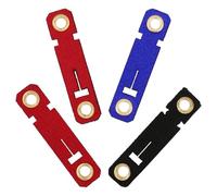 MUELODSIC Anillos Abiertos Protector de Pies de Gamuza para Patas de Pájaro 6 Tamaño Colores Azul Rojo Negro Uso en Jaulas para Loros y Aves Pequeñas