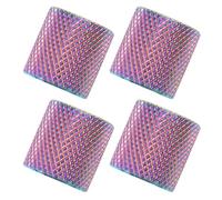 MUELODSIC Anillos para Reposacabezas de Coche 4 Unidades, Accesorios de Aleación de Aluminio para Decoración Interior, Compatibles Mayoría de Vehículos, Fáciles de Instalar para